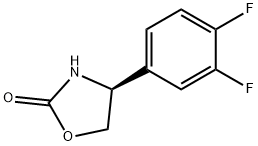 2-Oxazolidinone, 4-(3,4-difluorophenyl)-, (4S)- 结构式