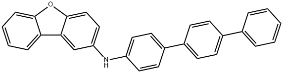 N-([1,1':4',1'-三苯基]-4-基)二苯并[B,D]呋喃-2-胺 结构式