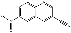 6-硝基喹啉-3-甲腈 结构式