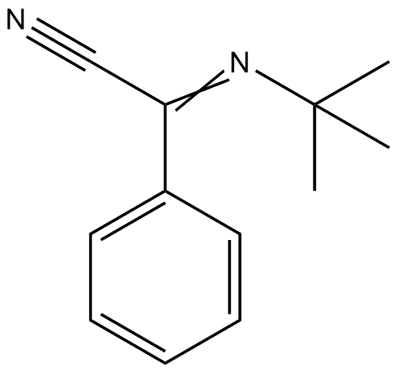 Benzeneacetonitrile, α-[(1,1-dimethylethyl)imino]- 结构式