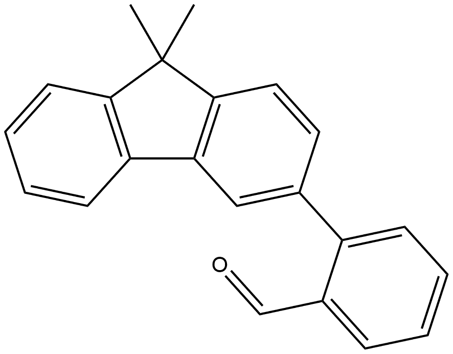 2-(9,9-Dimethyl-9H-fluoren-3-yl)benzaldehyde 结构式