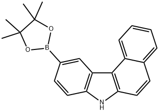 7H-Benzo[c]carbazole, 10-(4,4,5,5-tetramethyl-1,3,2-dioxaborolan-2-yl)- 结构式