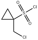 1-(氯甲基)环丙烷-1-磺酰氯 结构式