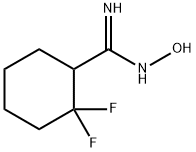 2,2-difluoro-N''-hydroxycyclohexane-1-carboximidamide 结构式
