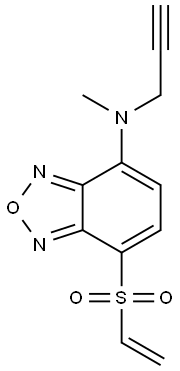 N-methyl-N-(prop-2-yn-1-yl)-7-(vinylsulfonyl)benzo[c][1,2,5]oxadiazol-4-amine 结构式