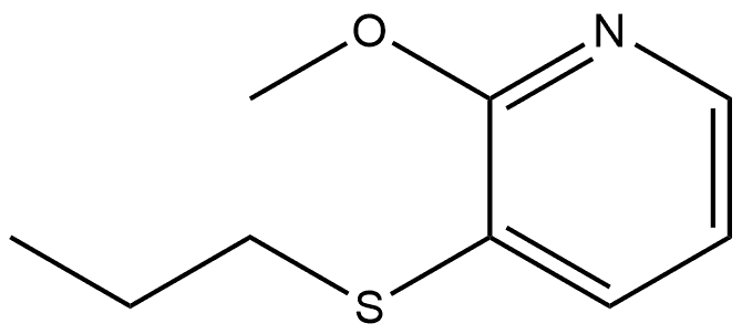 2-Methoxy-3-(propylthio)pyridine 结构式