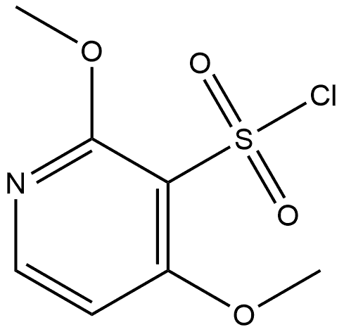 2,4-二甲氧基吡啶-3-磺酰氯 结构式