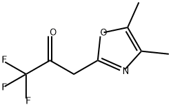 3-(4,5-二甲基-2-噁唑基)-1,1,1-三氟-2-丙酮 结构式