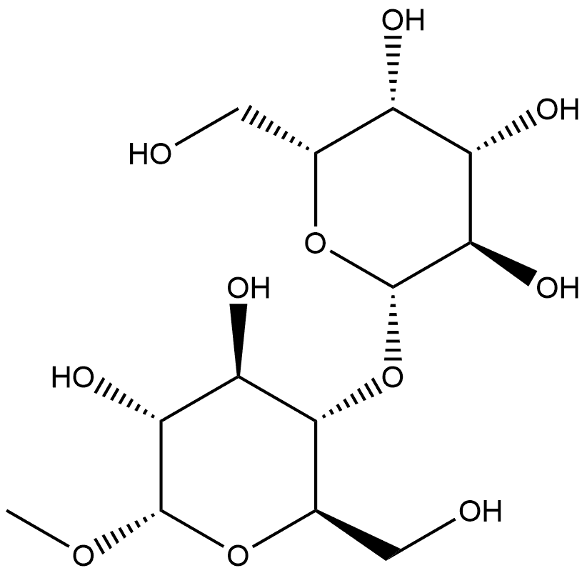 甲基Α-D-乳糖苷 结构式