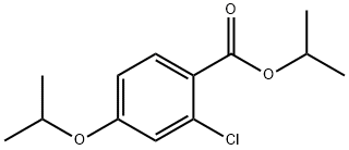2-氯-4-异丙氧基苯甲酸异丙酯 结构式