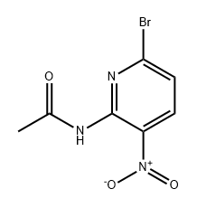 Acetamide, N-(6-bromo-3-nitro-2-pyridinyl)- 结构式