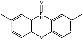 10H-Phenoxaphosphine, 2,8-dimethyl-, 10-oxide 结构式