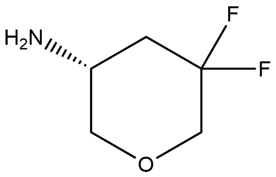(R)-5,5-二氟四氢2H吡喃-3-胺 结构式