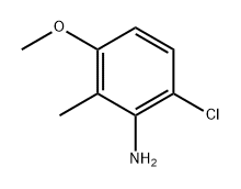 6-氯-3-甲氧基-2-甲基苯胺 结构式