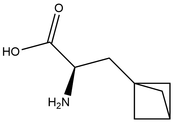 Bicyclo[1.1.1]pentane-1-propanoic acid, α-amino-, (αR)- 结构式
