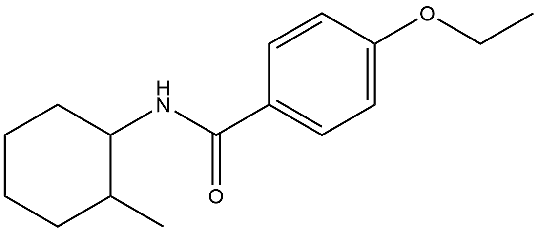 4-Ethoxy-N-(2-methylcyclohexyl)benzamide 结构式