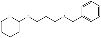 2H-Pyran, tetrahydro-2-[3-(phenylmethoxy)propoxy]- 结构式