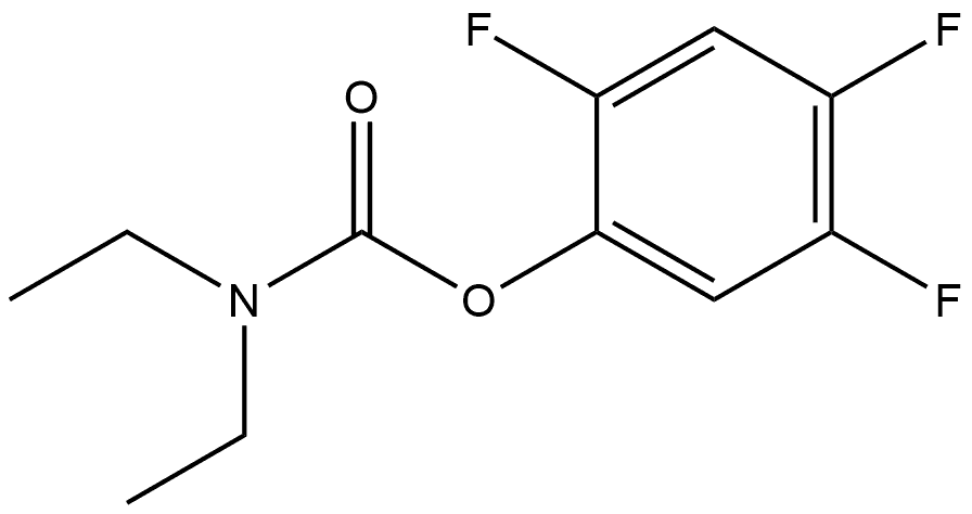 2,4,5-Trifluorophenyl N,N-diethylcarbamate 结构式