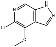 1H-Pyrazolo[3,4-c]pyridine, 5-chloro-4-methoxy- 结构式