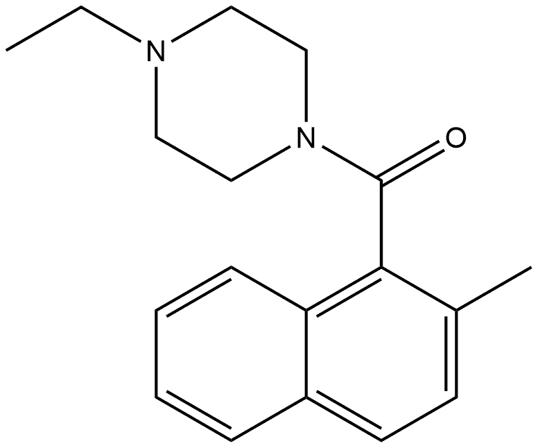 (4-Ethyl-1-piperazinyl)(2-methyl-1-naphthalenyl)methanone 结构式