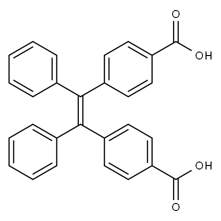 Benzoic acid, 4,4'-[(1Z)-1,2-diphenyl-1,2-ethenediyl]bis- 结构式