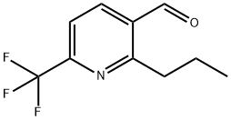 2-丙基-6-(三氟甲基)烟醛 结构式