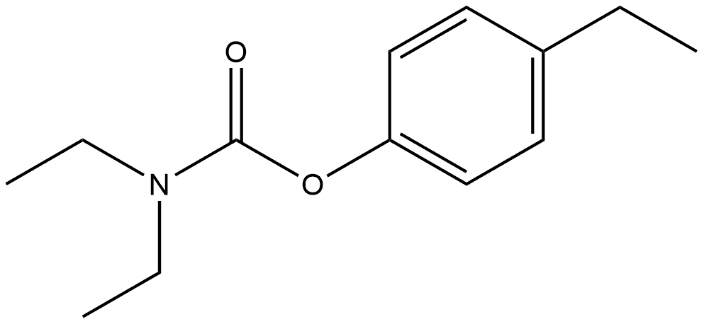 4-Ethylphenyl N,N-diethylcarbamate 结构式