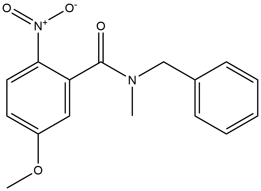 N-benzyl-5-methoxy-N-methyl-2-nitrobenzamide 结构式