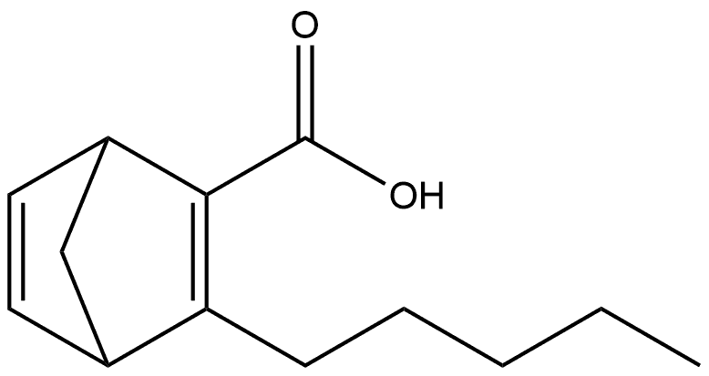 3-Pentylbicyclo[2.2.1]hepta-2,5-diene-2-carboxylic acid 结构式