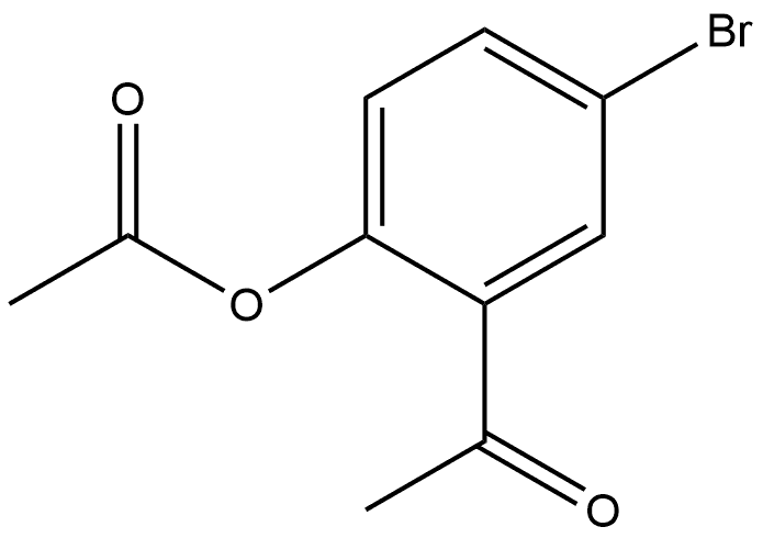 1-[2-(Acetyloxy)-5-bromophenyl]ethanone 结构式