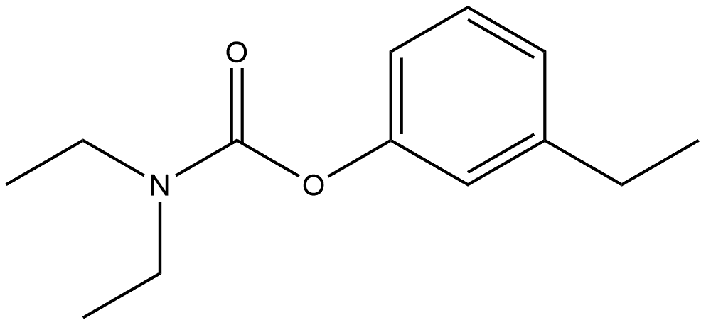 3-Ethylphenyl N,N-diethylcarbamate 结构式