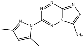 3-氨基-6-(3,5-二甲基-1H-吡唑-1-基)-1,2,4-三氮唑[4,3-B][1,2,4,5]-四嗪 结构式