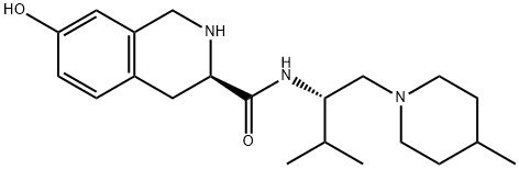 3-Isoquinolinecarboxamide, 1,2,3,4-tetrahydro-7-hydroxy-N-[(1S)-2-methyl-1-[(4-methyl-1-piperidinyl)methyl]propyl]-, (3R)- 结构式