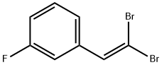 Benzene, 1-(2,2-dibromoethenyl)-3-fluoro- 结构式