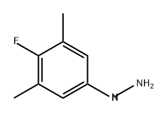 (4-氟-3,5-二甲基苯基)肼 结构式