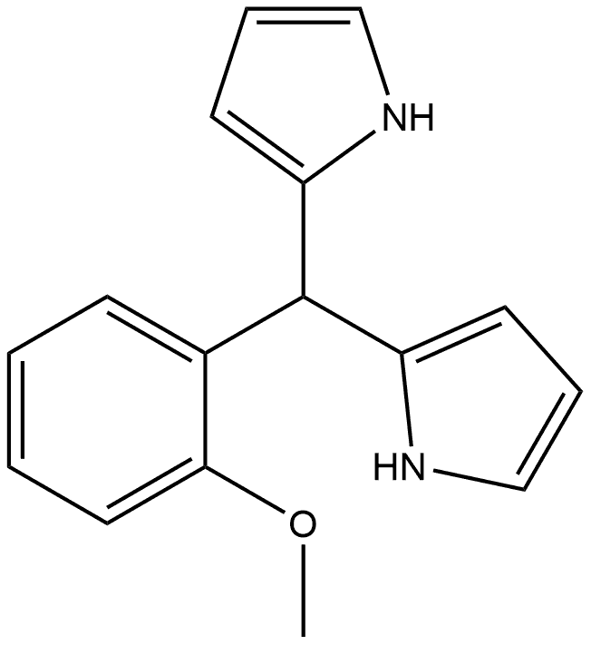 2,2'-[(2-甲氧基苯基)亚甲基]双(1H-吡咯) 结构式