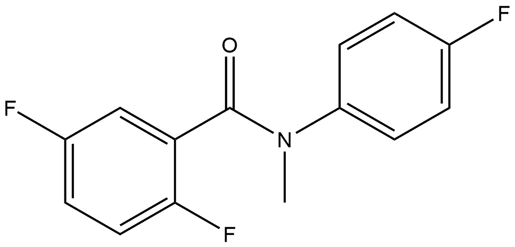 2,5-Difluoro-N-(4-fluorophenyl)-N-methylbenzamide 结构式