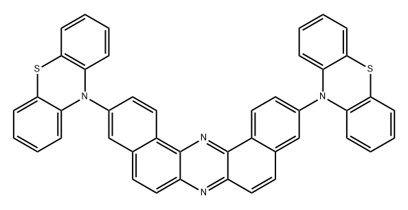 Dibenzo[a,j]phenazine, 3,11-di-10H-phenothiazin-10-yl- 结构式