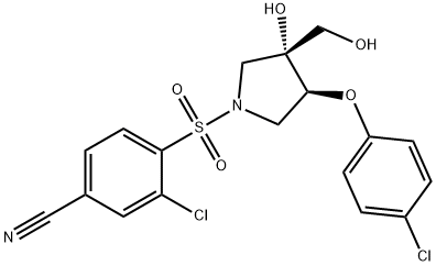 化合物 GSK3491943 结构式