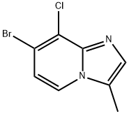 7-溴-8-氯-3-甲基咪唑并[1,2-A]吡啶 结构式