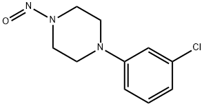 1-(3-氯苯基)-4-亚硝基哌嗪 结构式