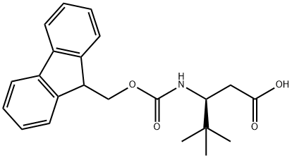 Pentanoic acid, 3-[[(9H-fluoren-9-ylmethoxy)carbonyl]amino]-4,4-dimethyl-, (3S)- 结构式