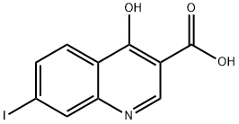 3-Quinolinecarboxylic acid, 4-hydroxy-7-iodo- 结构式