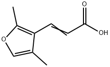 3-(2,4-二甲基呋喃-3-基)丙烯酸 结构式