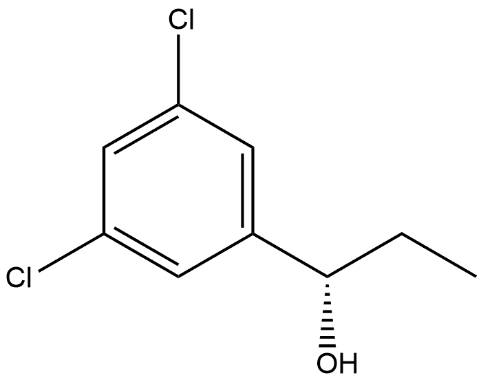 Benzenemethanol, 3,5-dichloro-α-ethyl-, (αS)- 结构式