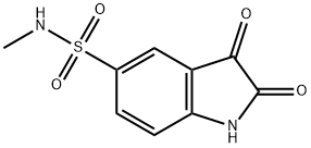 1H-Indole-5-sulfonamide, 2,3-dihydro-N-methyl-2,3-dioxo- 结构式