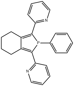 Pyridine, 2,2'-(4,5,6,7-tetrahydro-2-phenyl-2H-isophosphindole-1,3-diyl)bis- 结构式