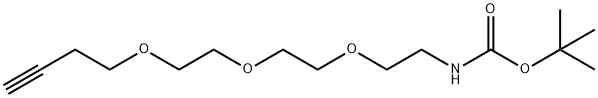 氨基叔丁酯-三聚乙二醇-丁炔 结构式