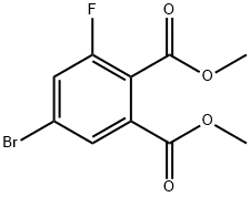 5-溴-3-氟邻苯二甲酸二甲酯 结构式