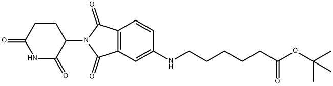 沙利度胺-5-氨基-己酸叔丁酯 结构式